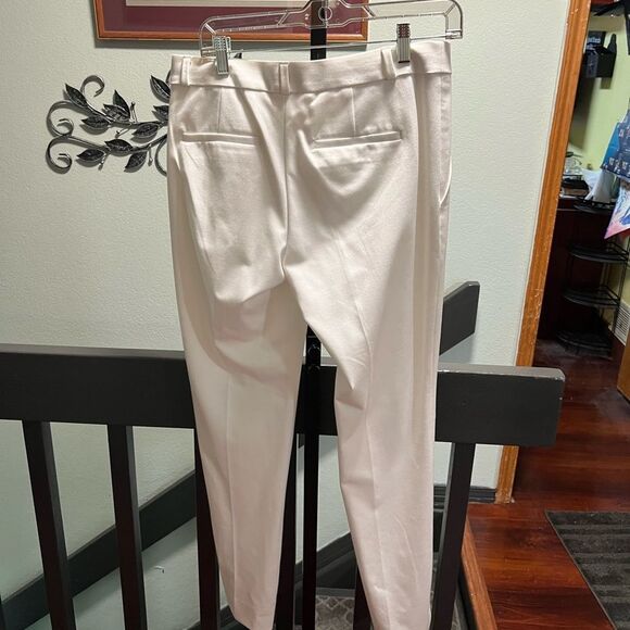 Banana Republic Women's White Trousers Size 4  #DP321 - Picture 4 of 6